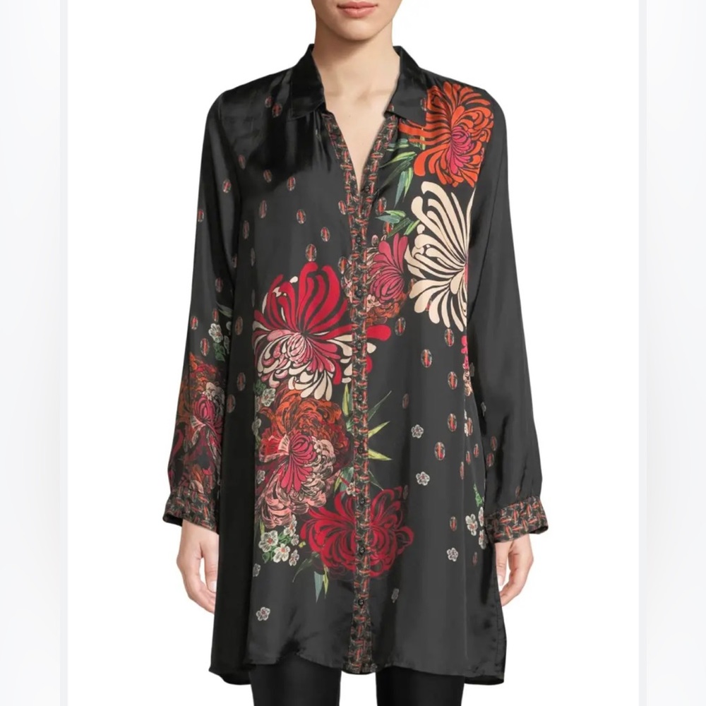 ✨🌸 Johnny Was Carro Floral Dress with Slip - 100% Chic! 🌼💖